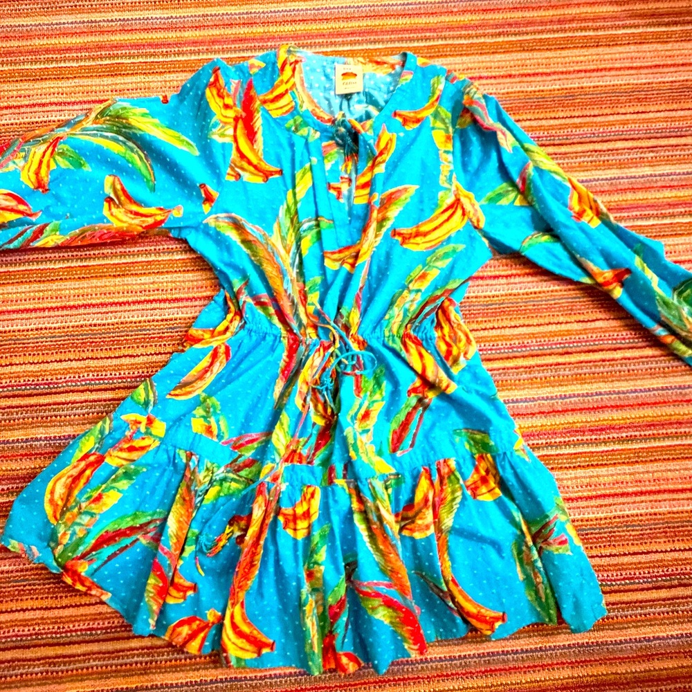 Farm Rio Banana Sky Mini Dress
